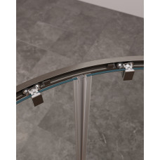 Душевой уголок Cezares MOLVENO-RH-22-130/120-C-GM-IV, 130х120х195, профиль оружейная сталь, прозрачное стекло