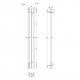 Полотенцесушитель электрический Point Фрея PN20712B П2 100x1200 диммер слева, черный Полотенцесушитель электрический Point Фрея PN20712B П2 100x1200 диммер слева, черный