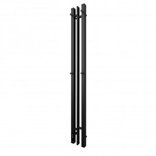 Полотенцесушитель электрический Point Фрея PN20712B П2 100x1200 диммер слева, черный