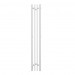 Полотенцесушитель электрический Point Фрея PN20722W П2 140x1200 диммер слева, белый