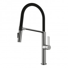 Смеситель для кухни Barrel, брашированная сталь, Ba214029-BS, Paulmark