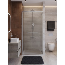 Душевая дверь Cezares LUX-B-FS-1-90-C-CR, 90х195, профиль хром, стекло прозрачное