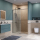 Душевая дверь шириной 130см BelBagno SOFT_CLOSE-1-BF-1-130-C-GM профиль оружейная сталь, стекло прозрачное Душевая дверь шириной 130см BelBagno SOFT_CLOSE-1-BF-1-130-C-GM профиль оружейная сталь, стекло прозрачное