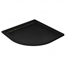 Поддон из искусственного мрамора 90х90 Cezares TRAY-AS-R-90-30-NERO без сифона