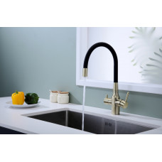 Смеситель для кухни Salix, бронза, Sa213419-BR, Paulmark