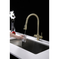 Смеситель для кухни Lange, бронза, La214212-BR, Paulmark