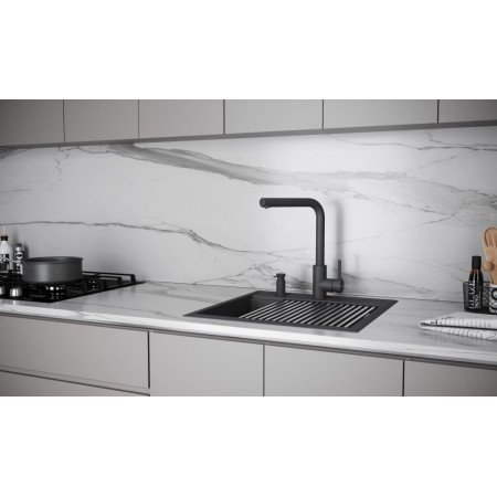 Смеситель для кухни с фильтром TWIN, черный Paulmark Tw213622-BLM Смеситель для кухни с фильтром TWIN, черный Paulmark Tw213622-BLM