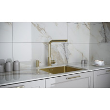 Смеситель для кухни TWIN, светлое золото ,Tw213622-LG, Paulmark