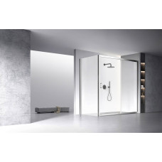 Душевой угол Veconi Rovigo RV-060, 1800х1000х1950, хром, стекло прозрачное, RV060-180100-01-C5