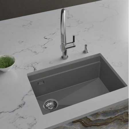 RIVELATO Мойка LINO 654-L 1-чаш 650*440 grigio metallizzato арт.LN-654-L grigio metallizzato RIVELATO Мойка LINO 654-L 1-чаш 650*440 grigio metallizzato арт.LN-654-L grigio metallizzato