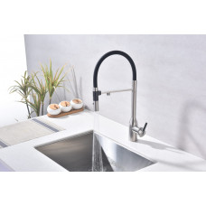 Смеситель для кухни Magneto One, брашированная сталь, Ma213188-BS, Paulmark