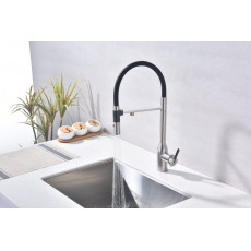 Смеситель для кухни Magneto One, брашированная сталь, Ma213188-BS, Paulmark