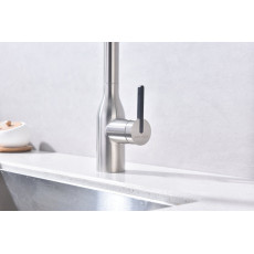 Смеситель для кухни Magneto One, брашированная сталь, Ma213188-BS, Paulmark