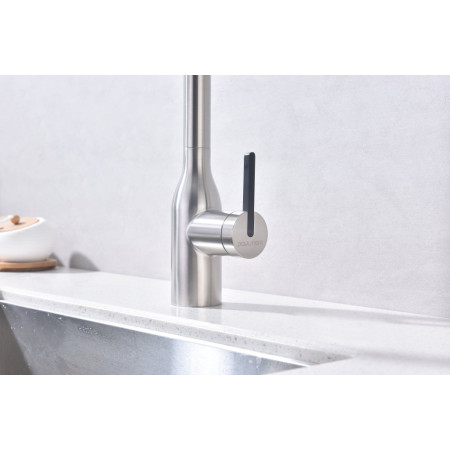 Смеситель для кухни Magneto One, брашированная сталь, Ma213188-BS, Paulmark Смеситель для кухни Magneto One, брашированная сталь, Ma213188-BS, Paulmark