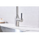 Смеситель для кухни Magneto One, брашированная сталь, Ma213188-BS, Paulmark Смеситель для кухни Magneto One, брашированная сталь, Ma213188-BS, Paulmark