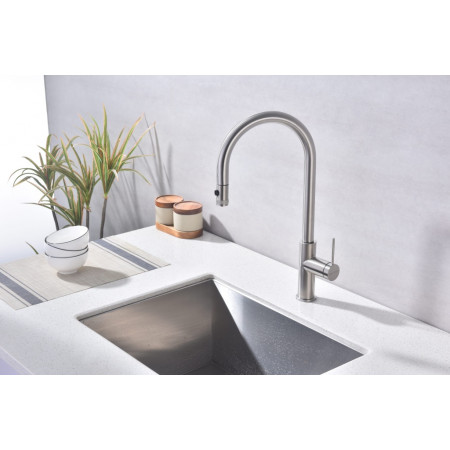 Смеситель для кухни Galant, брашированная сталь , Ga213077-BS, Paulmark Смеситель для кухни Galant, брашированная сталь , Ga213077-BS, Paulmark