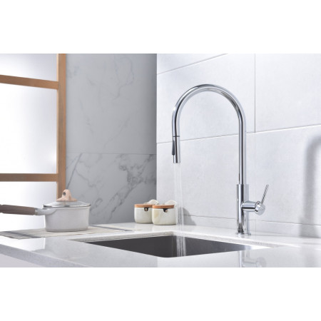 Смеситель для кухни Senso, хром, Se215180-CR, Paulmark