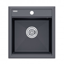 Мойка кварцевая STEPIA 45, IT-GRANIT, PM114651-AN, антрацит, 460х510, Paulmark