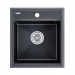 Мойка кварцевая STEPIA 45, IT-GRANIT, PM114651-BLM, черный металлик, 460х510, Paulmark