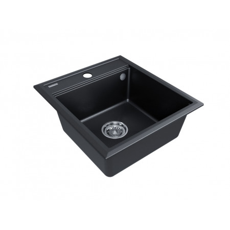 Мойка кварцевая STEPIA 45, IT-GRANIT, PM114651-BLM, черный металлик, 460х510, Paulmark Мойка кварцевая STEPIA 45, IT-GRANIT, PM114651-BLM, черный металлик, 460х510, Paulmark