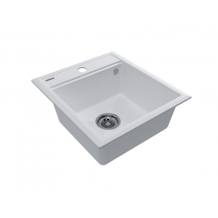 Мойка кварцевая STEPIA 45, IT-GRANIT, PM114651-WH , белый, 460х510, Paulmark
