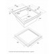 Мойка кварцевая STEPIA 45, IT-GRANIT, PM114651-WH , белый, 460х510, Paulmark