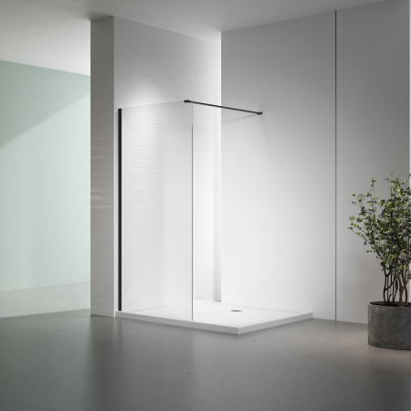 Душевая перегородка Veconi Korato KR-72B 900x2000 черный стекло прозрачное KR72B-90-01-C8 Душевая перегородка Veconi Korato KR-72B 900x2000 черный стекло прозрачное KR72B-90-01-C8