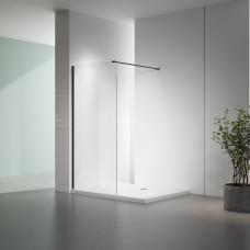 Душевая перегородка Veconi Korato KR-72B 1000x2000 черный стекло прозрачное KR72B-100-01-C8