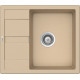 Мойка кварцевая Schock Optima 45D Cristalite 580х500 лунный камень Мойка кварцевая Schock Optima 45D Cristalite 580х500 лунный камень