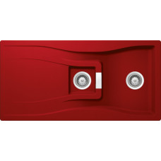 Мойка кварцевая Schock Waterfall 60D (D-150) Cristadur 1000х500 красный (rouge)