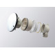 Поддон акриловый 120х80 правосторонний Cezares TRAY-A-RH-120/80-550-15-W-R с сифоном