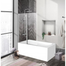 Шторка на ванну BelBagno UNO-V-2-110/150-C-Cr