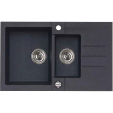 Мойка кварцевая Alveus Granital Rock 70 Carbon-G91 (780 х 480) Карбон