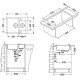 Мойка кварцевая Alveus Granital Rock 80 Carbon-G91 (595 х 475) Карбон
