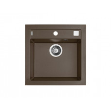 Мойка кварцевая Alveus Formic 20 Granital+ Chocolate-G03M (520 х 510) Коричневая