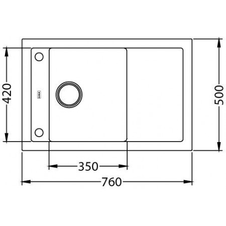 Мойка кварцевая Alveus Formic 30 Granital+ Steel-G04M (760 х 500) Серая Мойка кварцевая Alveus Formic 30 Granital+ Steel-G04M (760 х 500) Серая
