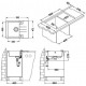Мойка кварцевая Alveus Granital Rock 30 Concrete-G81 (595 х 475) Серая