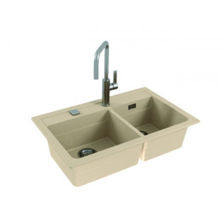 Мойка кварцевая Alveus Granital Atrox 50 Beige-G55 (790 х 500) Бежевая Мойка кварцевая Alveus Granital Atrox 50 Beige-G55 (790 х 500) Бежевая