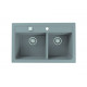 Мойка кварцевая Alveus Granital Atrox 50 Concrete-G81 (790 х 500) Серая Мойка кварцевая Alveus Granital Atrox 50 Concrete-G81 (790 х 500) Серая