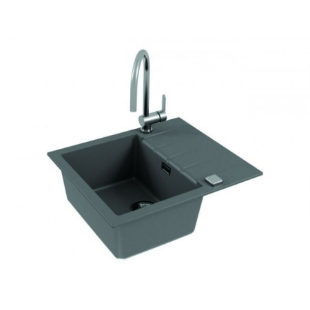 Мойка кварцевая Alveus Granital Cadit 10 Concrete-G81 (590 х 500) Серая Мойка кварцевая Alveus Granital Cadit 10 Concrete-G81 (590 х 500) Серая