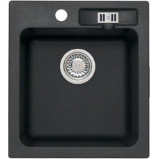 Мойка кварцевая Alveus Granital Genesis Victoria 20-G91 (480 х 430) Чёрная