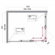 Душевой уголок BelBagno UNO-195-AH-2-100/80-C-Cr Душевой уголок BelBagno UNO-195-AH-2-100/80-C-Cr