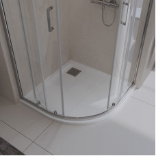 Поддон из искусственного мрамора Belbagno TRAY-MR-UNO-R-90-550-35-W-CR