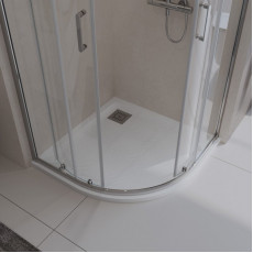 Поддон из искусственного мрамора Belbagno TRAY-MR-UNO-R-90-550-35-W-CR
