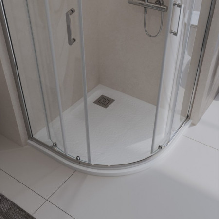 Поддон из искусственного мрамора Belbagno TRAY-MR-UNO-R-90-550-35-W-CR