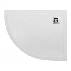 Поддон из искусственного мрамора правосторонний Belbagno TRAY-MR-UNO-RH-120/90-550-35-W-R-CR