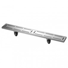 Трап сантехнический MAGdrain JC 600 Q50-B (80*600, магнитный клапан, Нерж., 2 слив. отверстия) (распродажа)