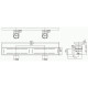 Трап сантехнический MAGdrain JC 600 Q50-B (80*600, магнитный клапан, Нерж., 2 слив. отверстия) (распродажа)