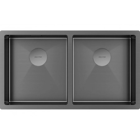 Мойка NEXT 78/2 UNI, вороненая сталь, PM207844-GM, 780х440 мм, Paulmark Мойка NEXT 78/2 UNI, вороненая сталь, PM207844-GM, 780х440 мм, Paulmark