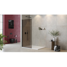 Душевая перегородка Cezares LIBERTA-L-1-TB-80-BR-NERO
